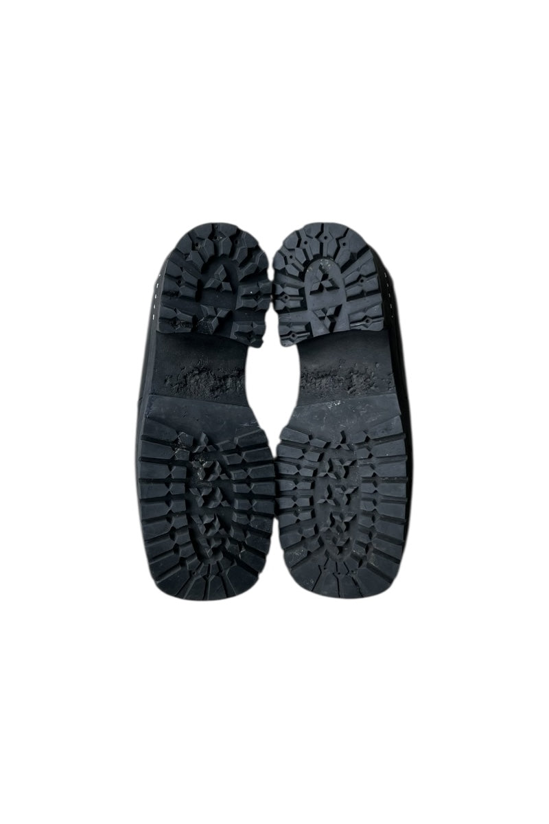 MADE IN ITALY LEATHER SHOES / BLACK [SIZE: 40 (equivalent to 26cm) USED]