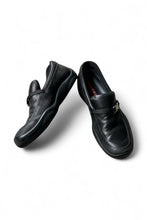 画像をギャラリービューアに読み込む, MADE IN ITALY LEATHER ROAFER SNEAKERS / BLACK [SIZE: 40 (26cm相当) USED]
