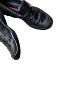 画像をギャラリービューアに読み込む, MADE IN ITALY LEATHER ROAFER SNEAKERS / BLACK [SIZE: 40 (26cm相当) USED]
