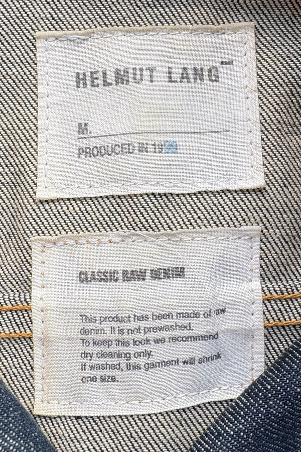 MADE IN ITALY DENIM JACKET THE ORIGINAL HELMUT LANG ERA / INDIGO [SIZE: 40 USED]