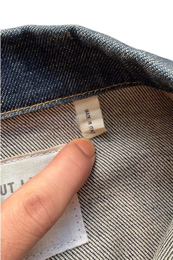 MADE IN ITALY DENIM JACKET THE ORIGINAL HELMUT LANG ERA / INDIGO [SIZE: 40 USED]