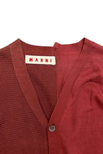 画像をギャラリービューアに読み込む, MADE IN ITALY ASYMMETRY COTTON CARDIGAN / BROWN [SIZE: 44 USED]
