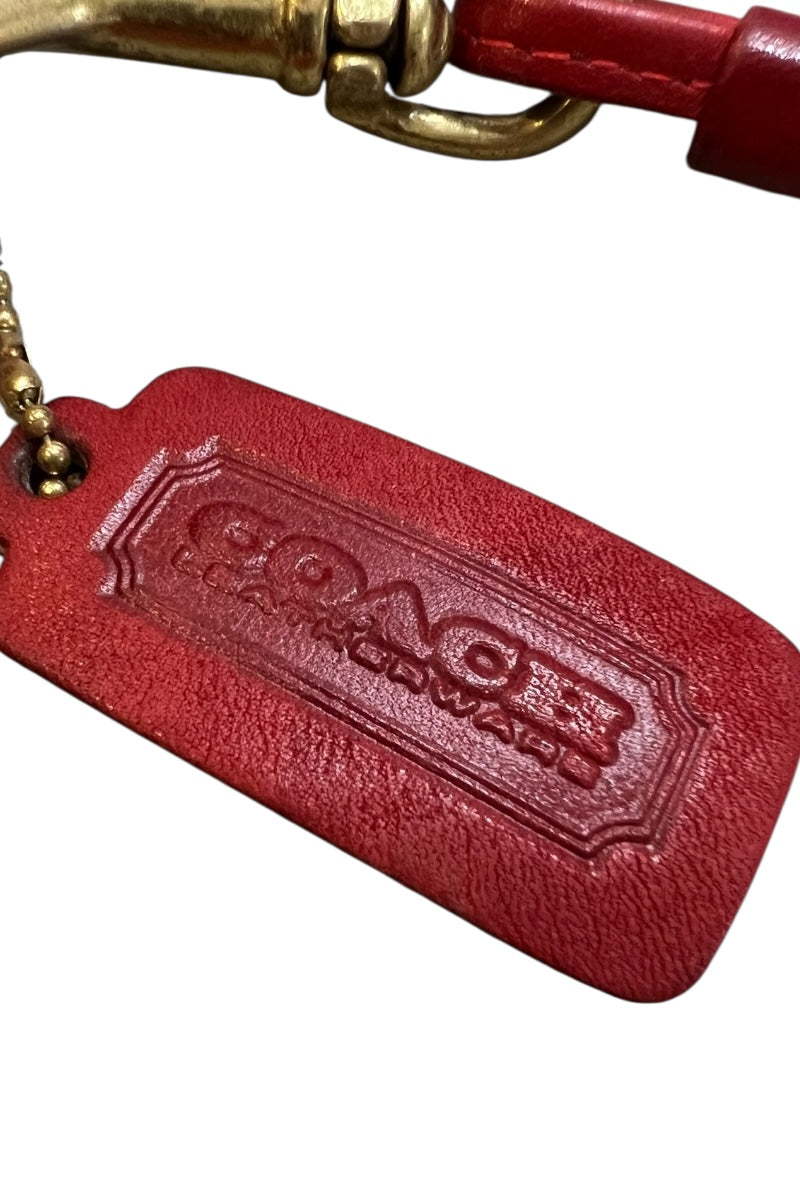 MADE IN USA 70'S LEATHER BAG / RED [SIZE: ONE SIZE USED]