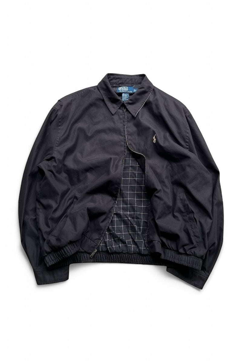 90'S ZIP UP JACKET / BLACK [SIZE: L USED]