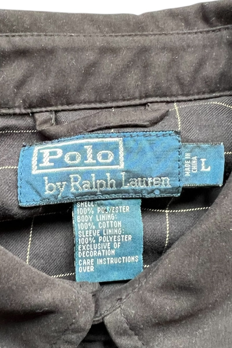 90'S ZIP UP JACKET / BLACK [SIZE: L USED]