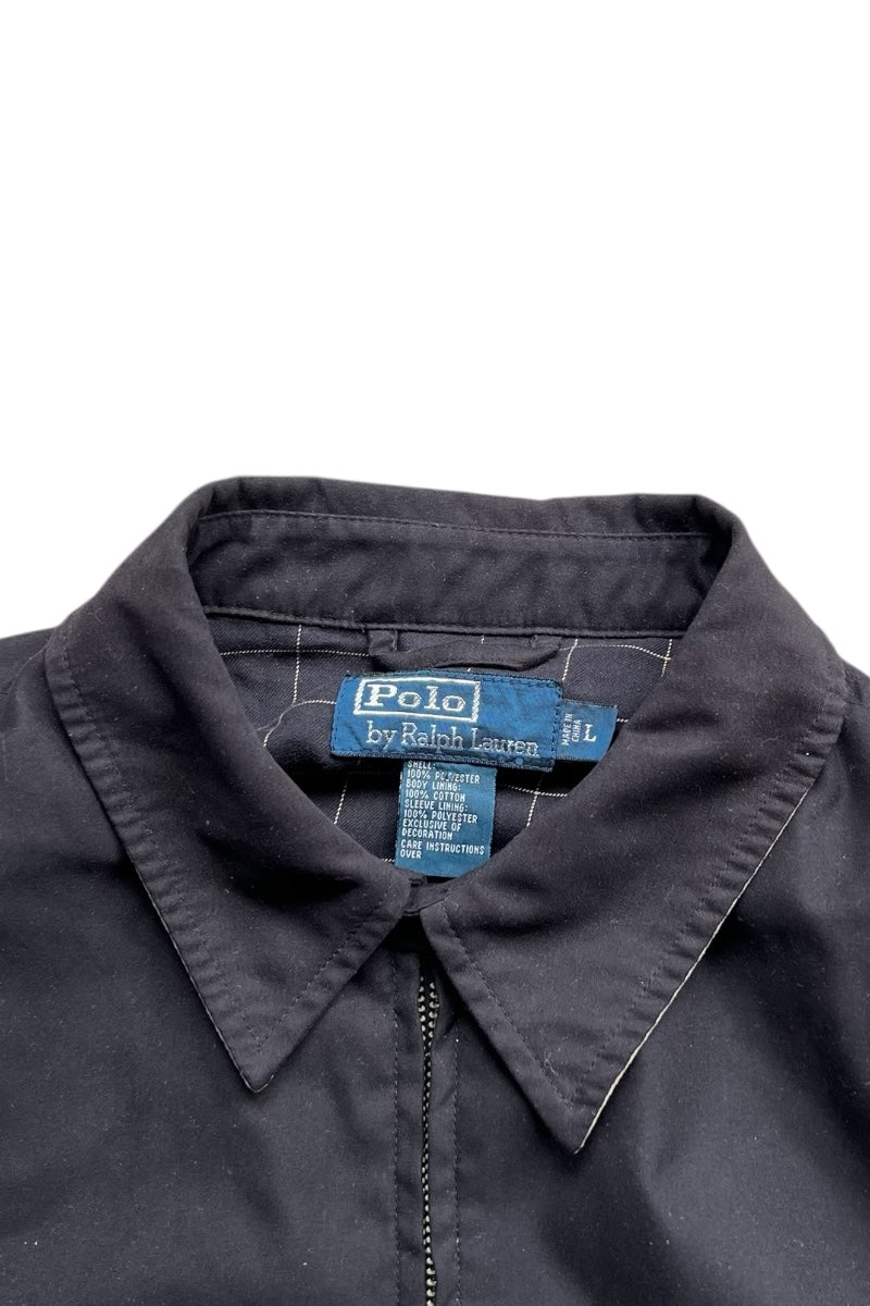 90'S ZIP UP JACKET / BLACK [SIZE: L USED]