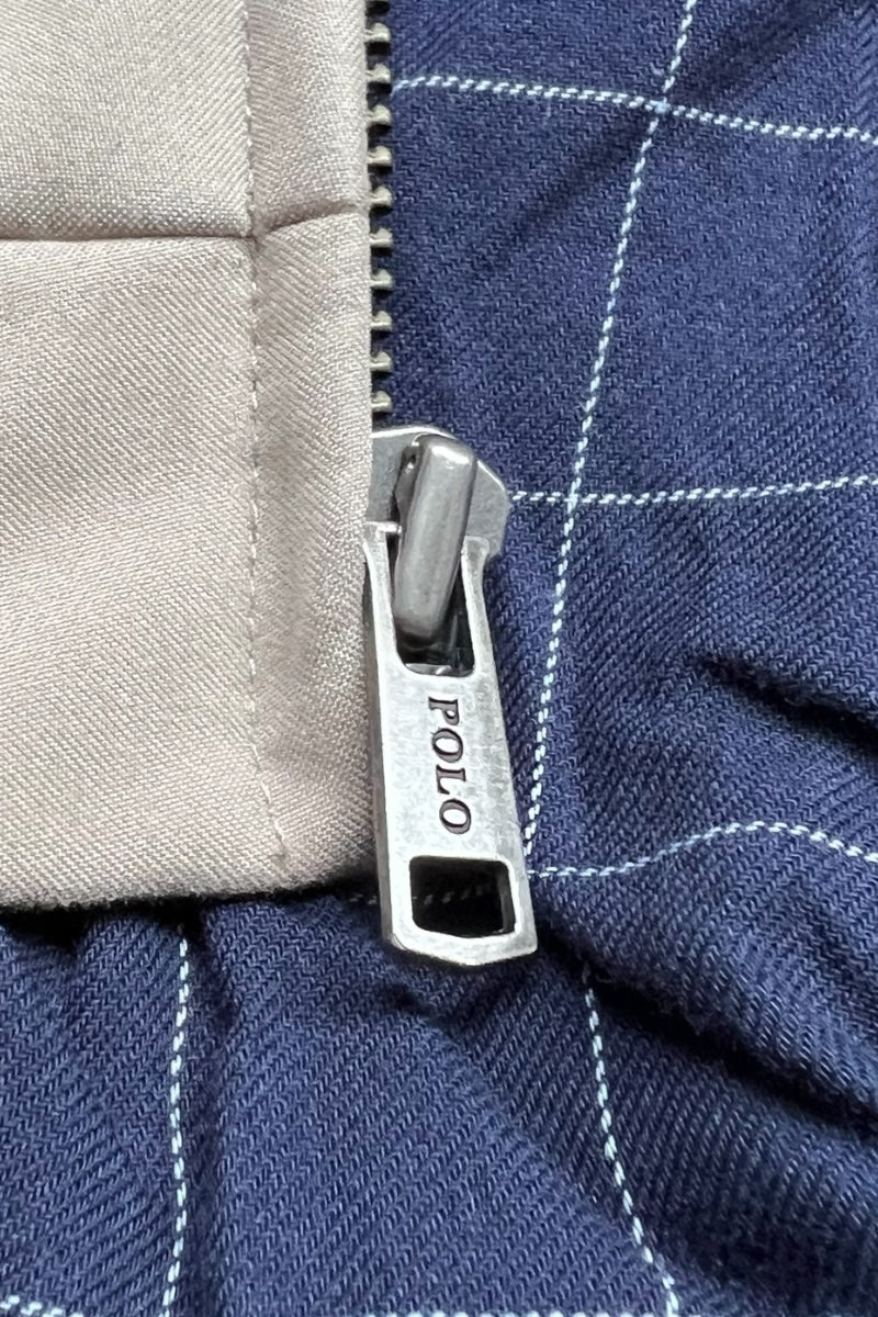 90'S ZIP UP JACKET / BEIGE [SIZE: L USED]