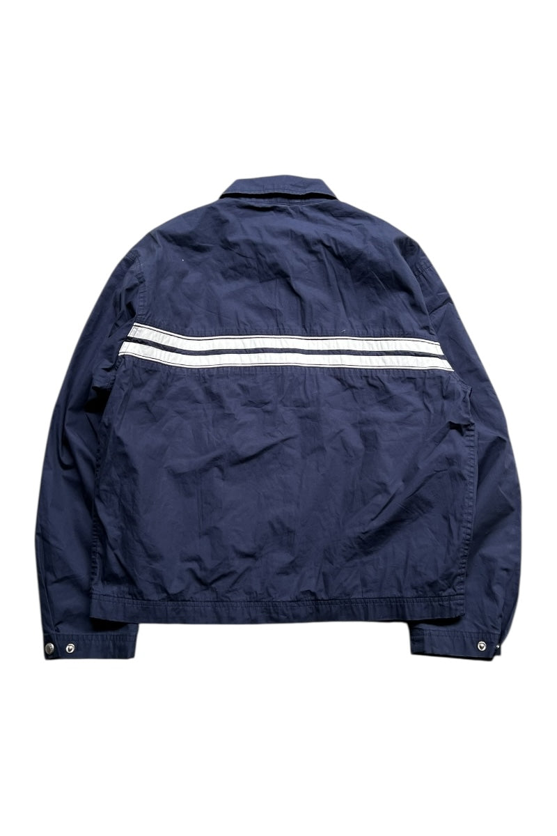 Y2K 00'S ZIP UP NYLON JACKET / NAVY [SIZE: S USED]