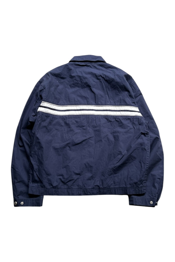 Y2K 00'S ZIP UP NYLON JACKET / NAVY [SIZE: S USED]