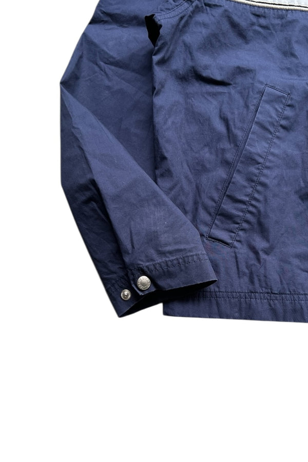 Y2K 00'S ZIP UP NYLON JACKET / NAVY [SIZE: S USED]