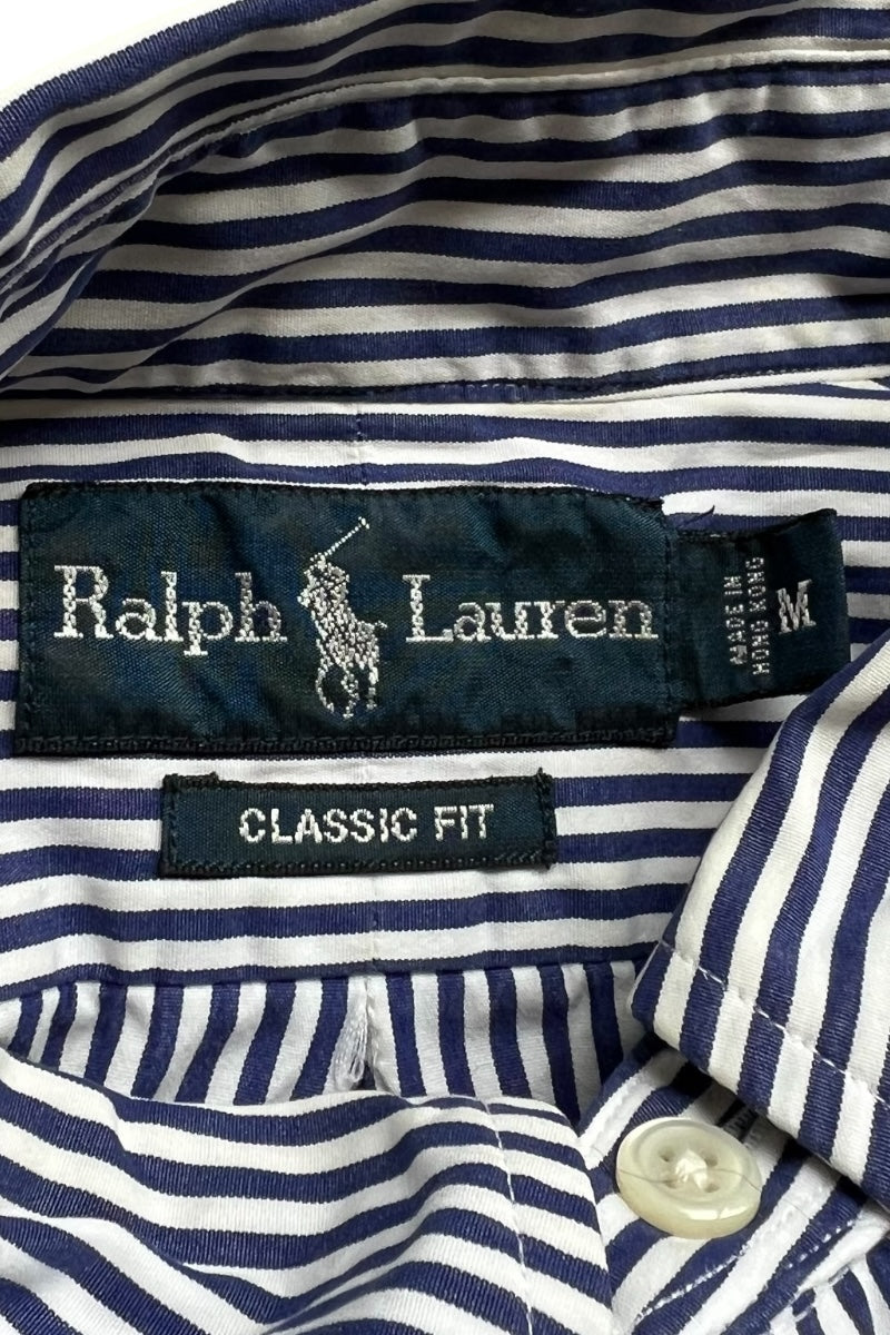 90'S L/S CLASSIC FIT STRIPE SHIRT / STRIPE [SIZE: M USED]