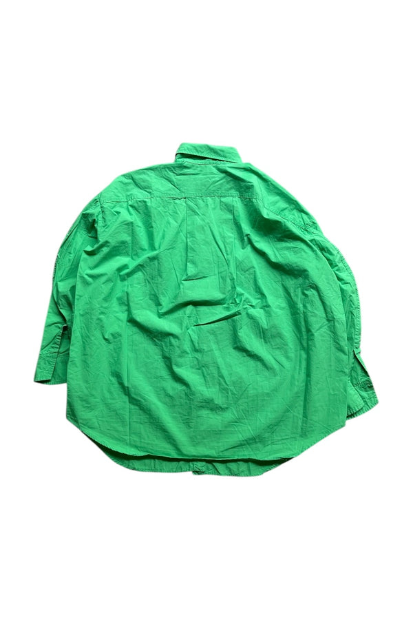 L/S OVERSIZE SHIRT / GREEN [SIZE: M USED]