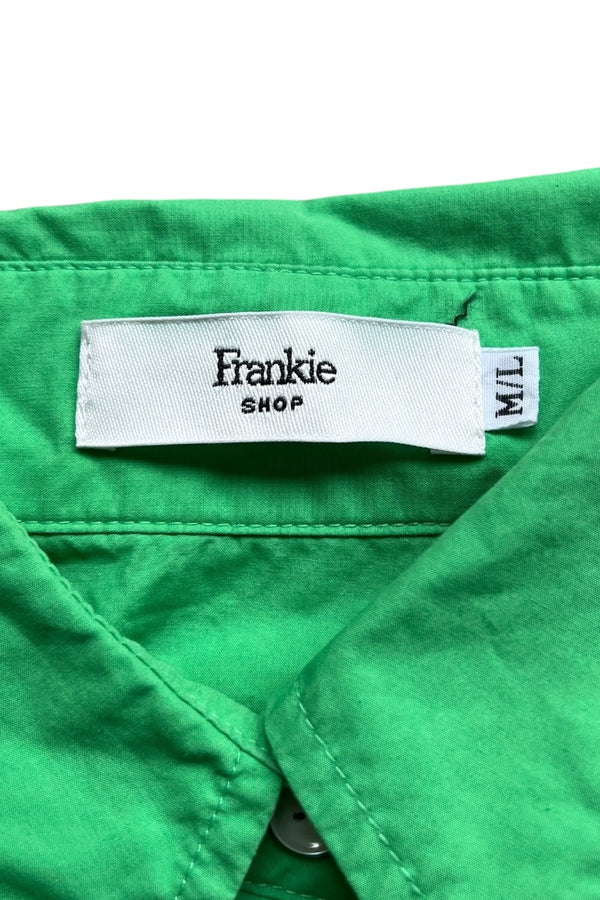 L/S OVERSIZE SHIRT / GREEN [SIZE: M USED]