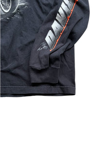 MADE IN USA 90'S PALM BAY L/S POCKET T-SHIRT / BLACK [SIZE: L USED]