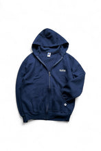 画像をギャラリービューアに読み込む, MADE IN USA 90&#39;S ZIP HOODIE SWEATSHIRT / NAVY [SIZE: L USED]
