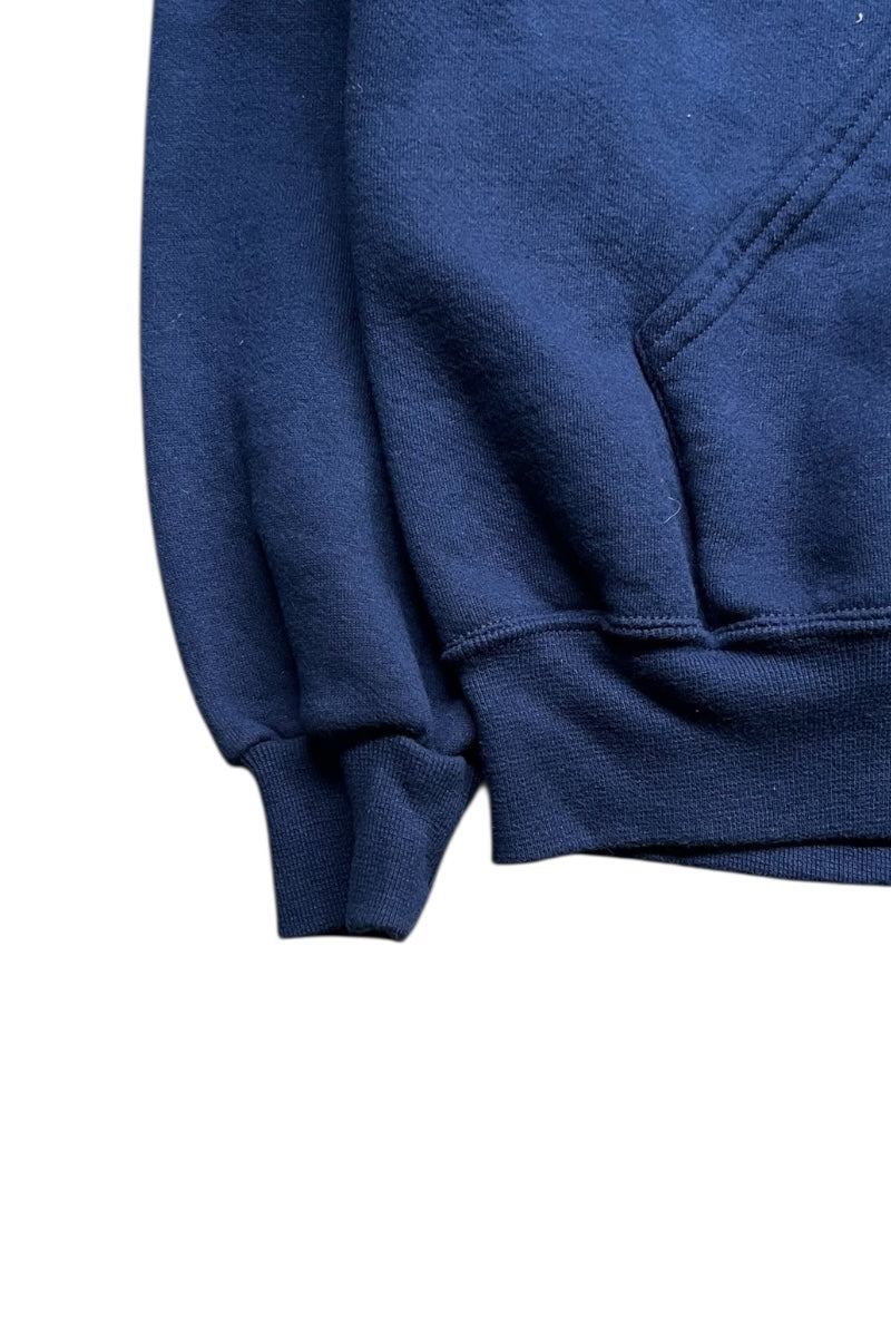 MADE IN USA 90'S ZIP HOODIE SWEATSHIRT / NAVY [SIZE: L USED]