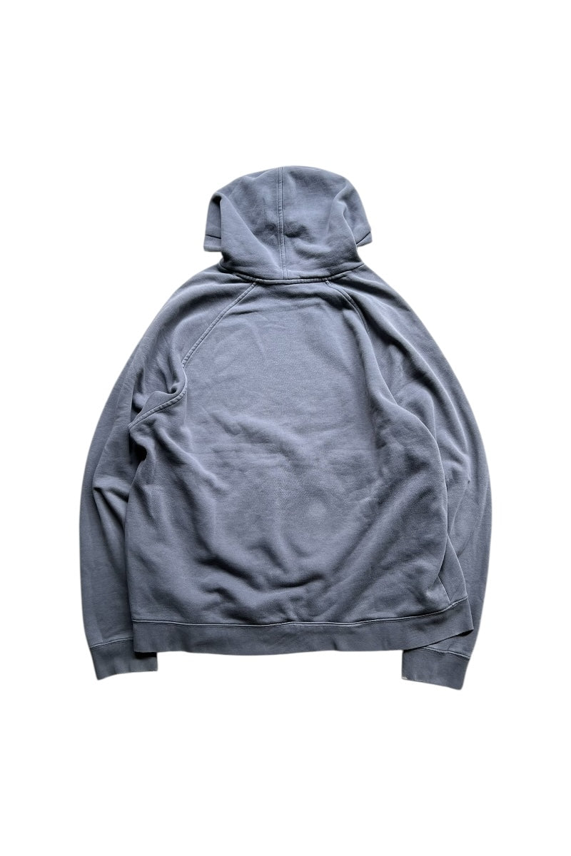 Y2K EARLY 00'S ONE POINT LOGO HOODIE SWEATSHIRT / GRAY [SIZE: XL USED]