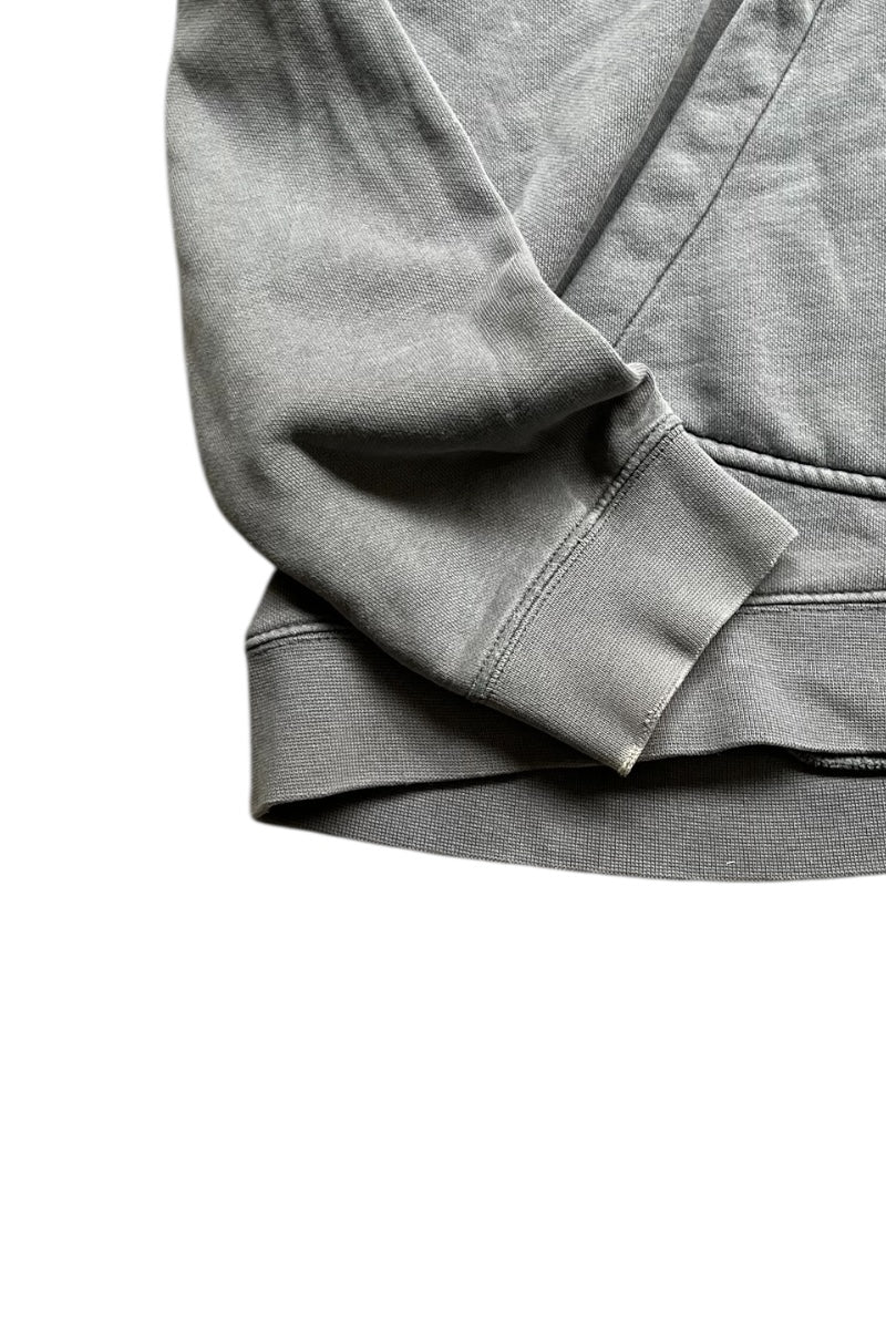 Y2K EARLY 00'S ONE POINT LOGO HOODIE SWEATSHIRT / GRAY [SIZE: XL USED]