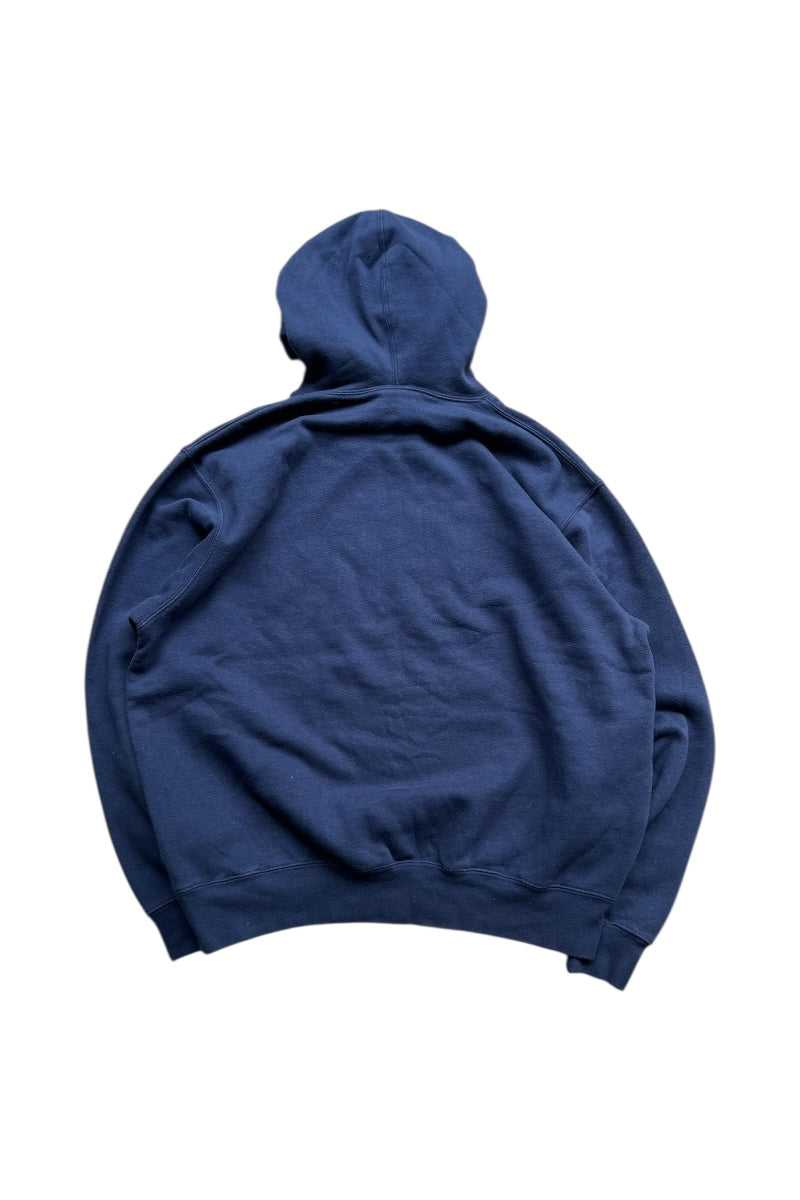 Y2K EARLY 00'S NAVY HOODIE SWEATSHIRT / NAVY [SIZE: M USED]