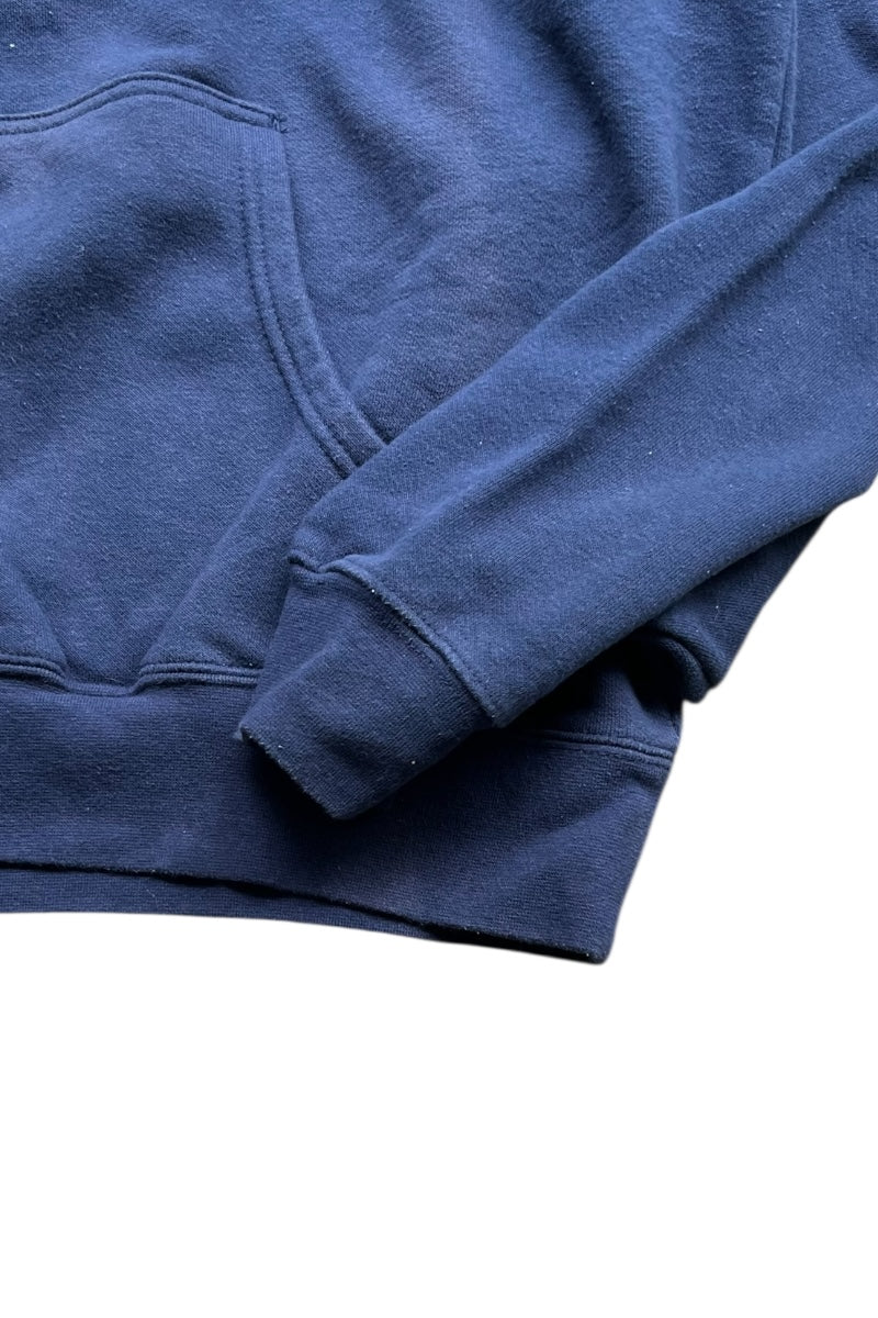 Y2K EARLY 00'S NAVY HOODIE SWEATSHIRT / NAVY [SIZE: M USED]