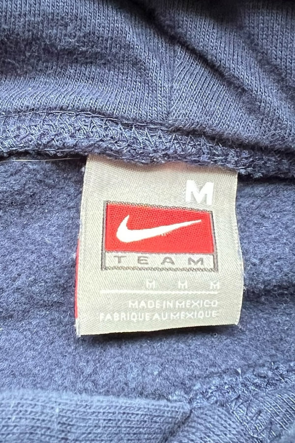 Y2K EARLY 00'S NAVY HOODIE SWEATSHIRT / NAVY [SIZE: M USED]