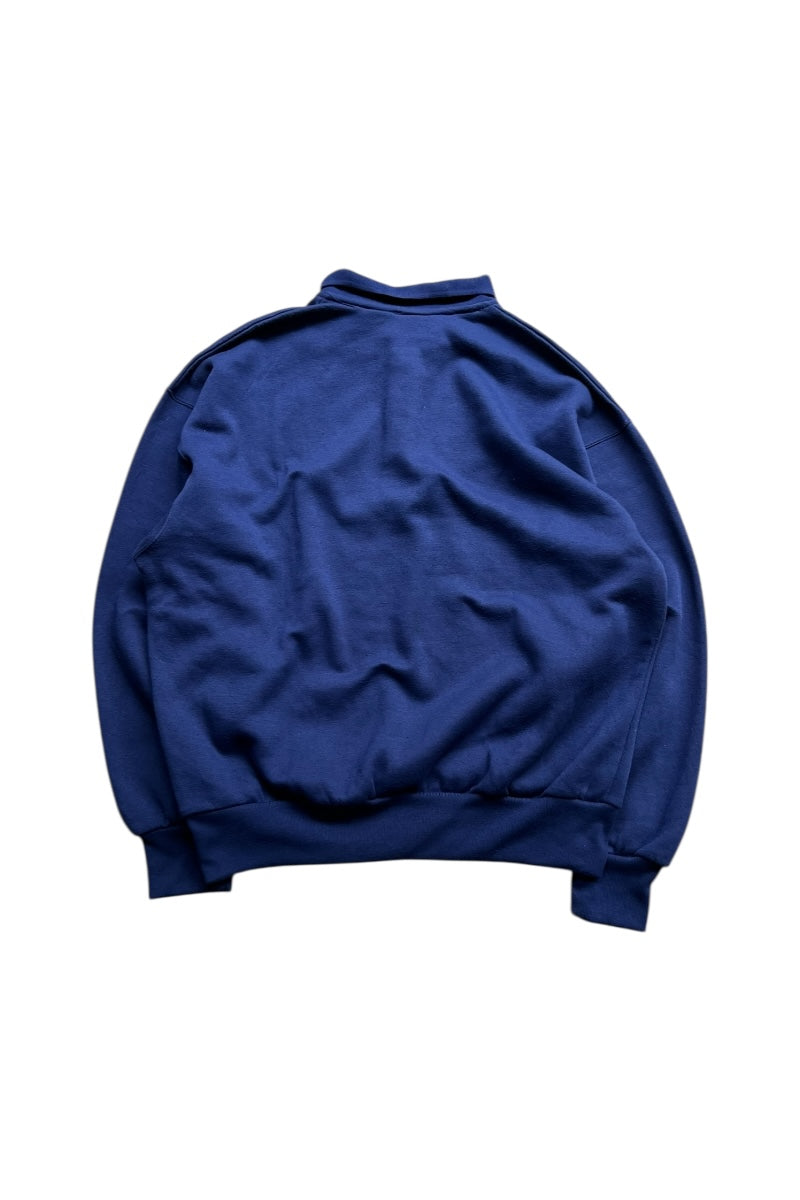 90'S L/S POLO SWEATSHIRT / NAVY [SIZE: L USED]
