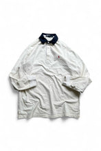 画像をギャラリービューアに読み込む, 90&#39;S L/S RUGBY SHIRT / WHITE [SIZE: M USED]
