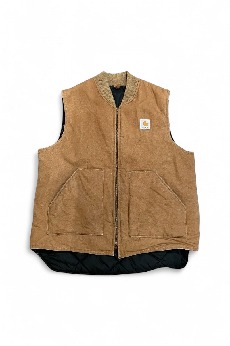 MADE IN USA 98'S DUCK VEST / BEIGE [SIZE: XL USED]