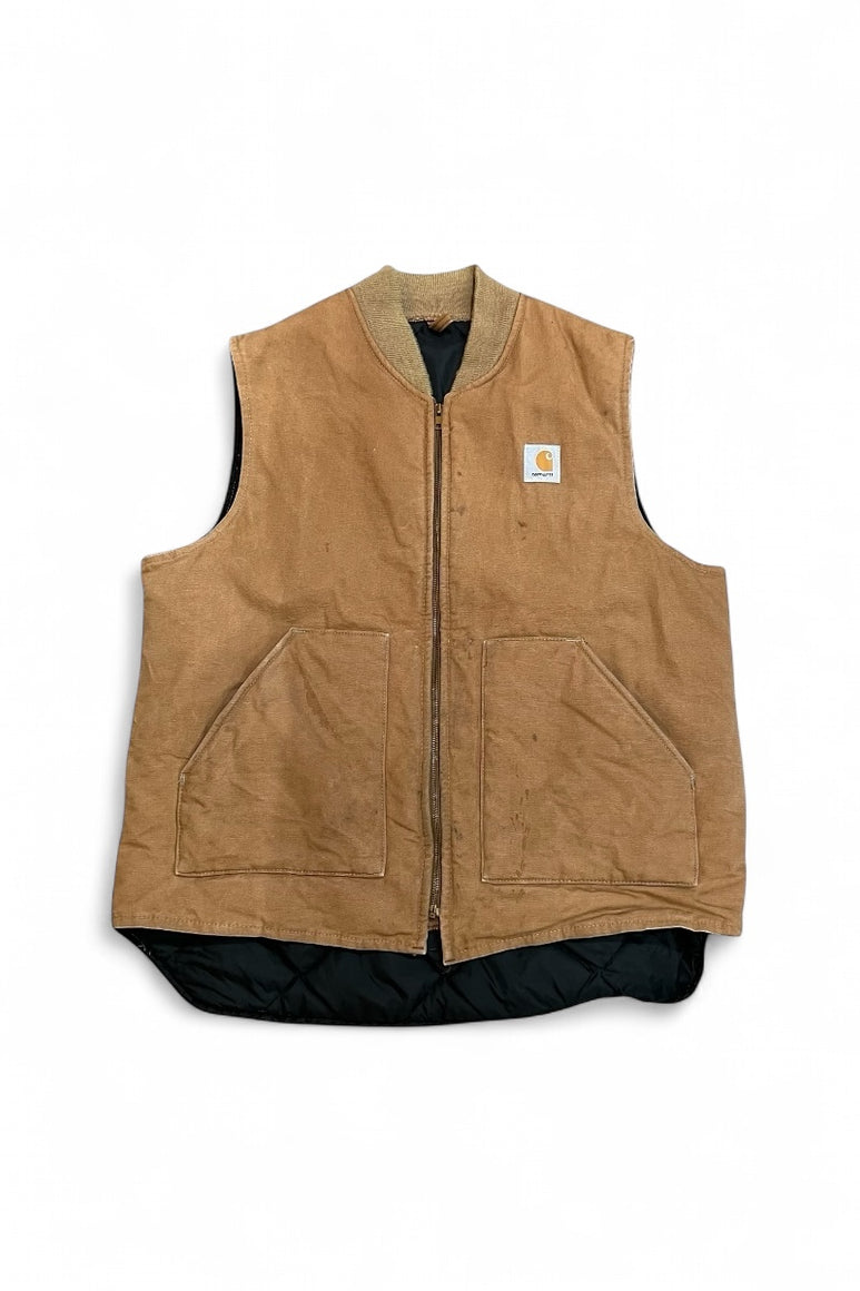 MADE IN USA 98'S DUCK VEST / BEIGE [SIZE: XL USED]