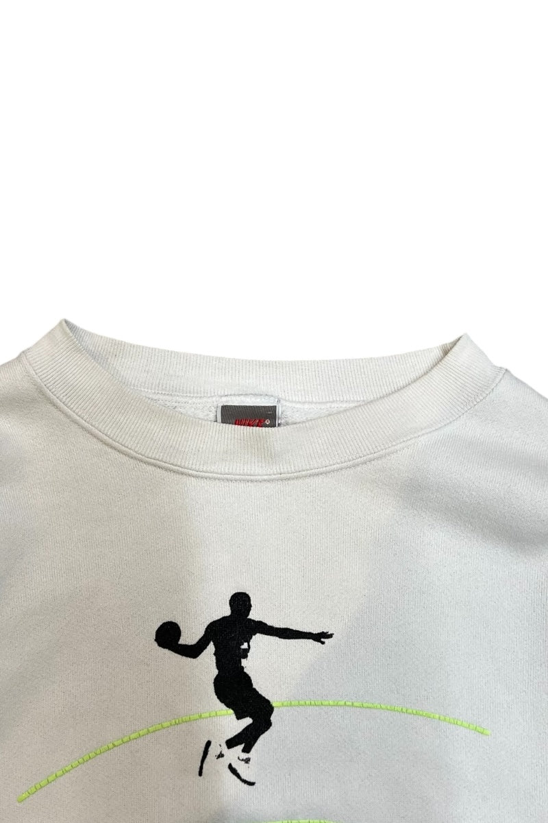 MADE IN USA 90'S EARTH TO MIKE SWEATSHIRT / WHITE [SIZE: M USED]