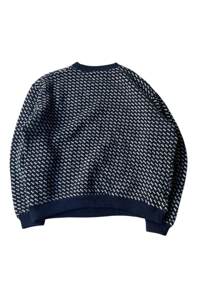 MADE IN NORWAY 70'S BIRDS EYE SWEATER / PATTERN [SIZE: 2XL USED]
