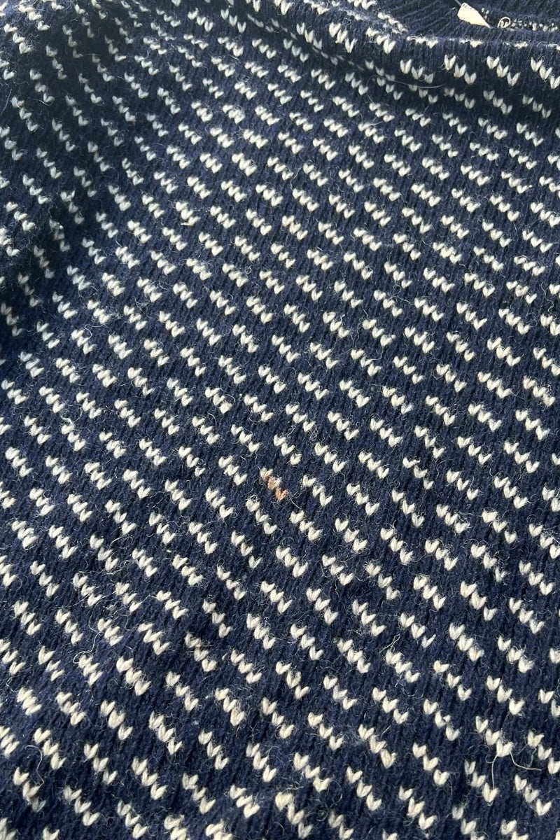 MADE IN NORWAY 70'S BIRDS EYE SWEATER / PATTERN [SIZE: 2XL USED]