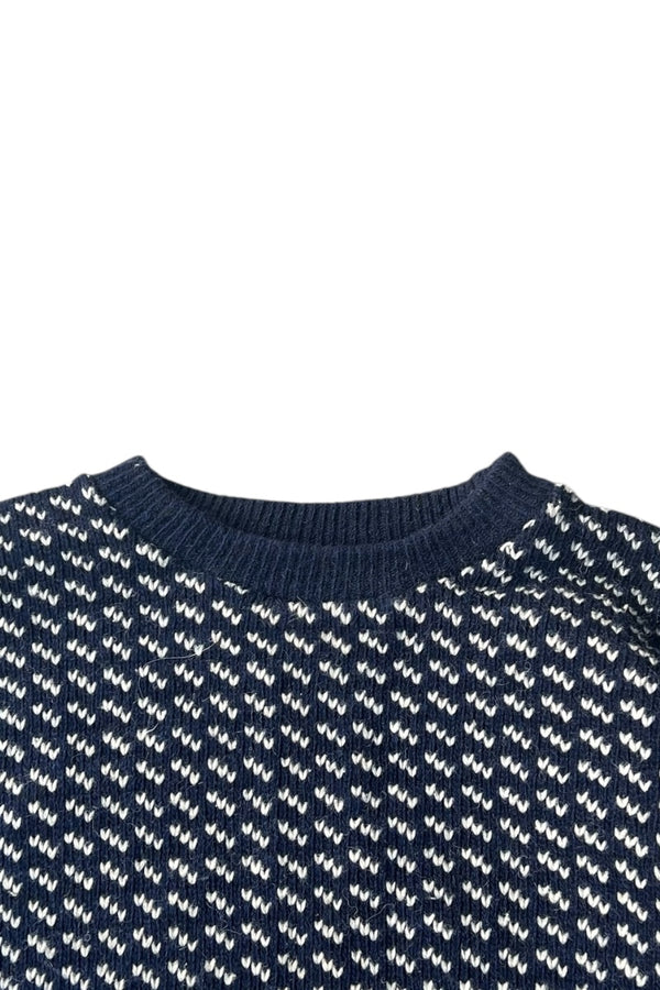 MADE IN NORWAY 70'S BIRDS EYE SWEATER / PATTERN [SIZE: 2XL USED]