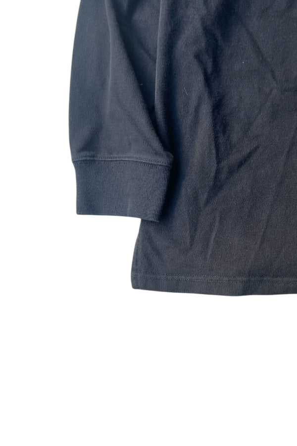 90'S L/S RUGBY SHIRT / BLACK [SIZE: L USED]