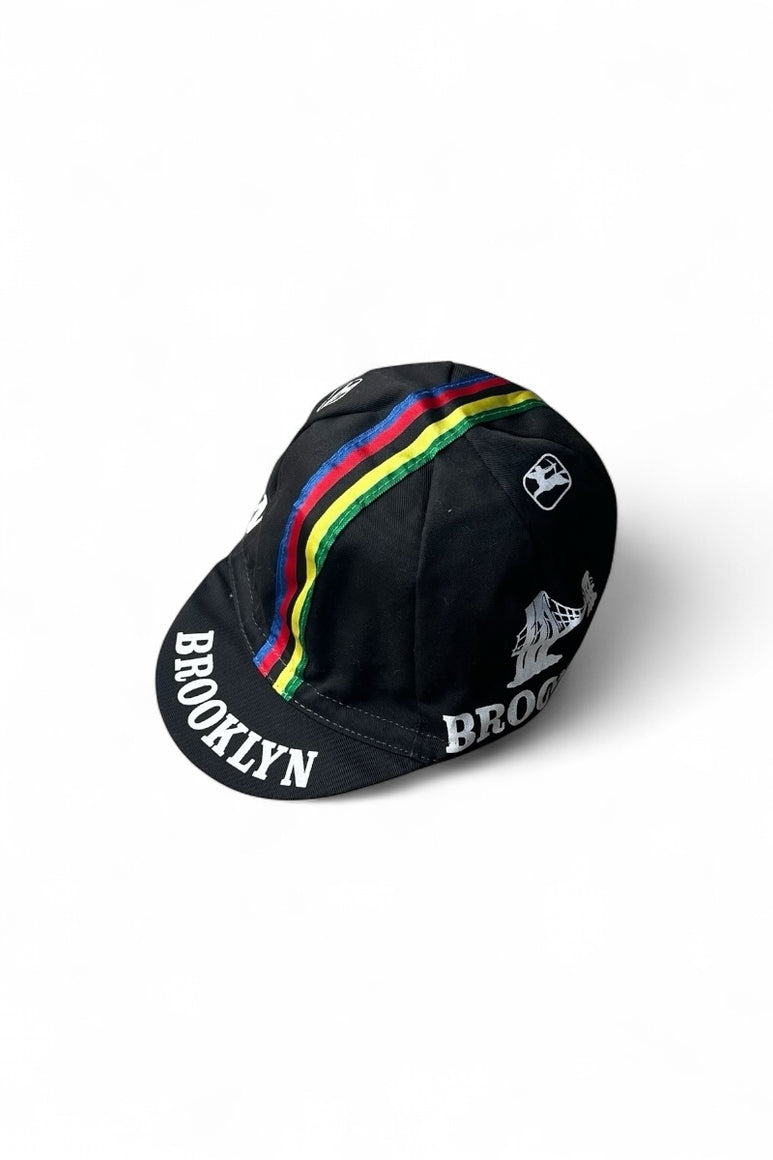 MADE IN ITALY BROOKLYN CYCLING CAP / BLACK [SIZE: ONE SIZE USED]