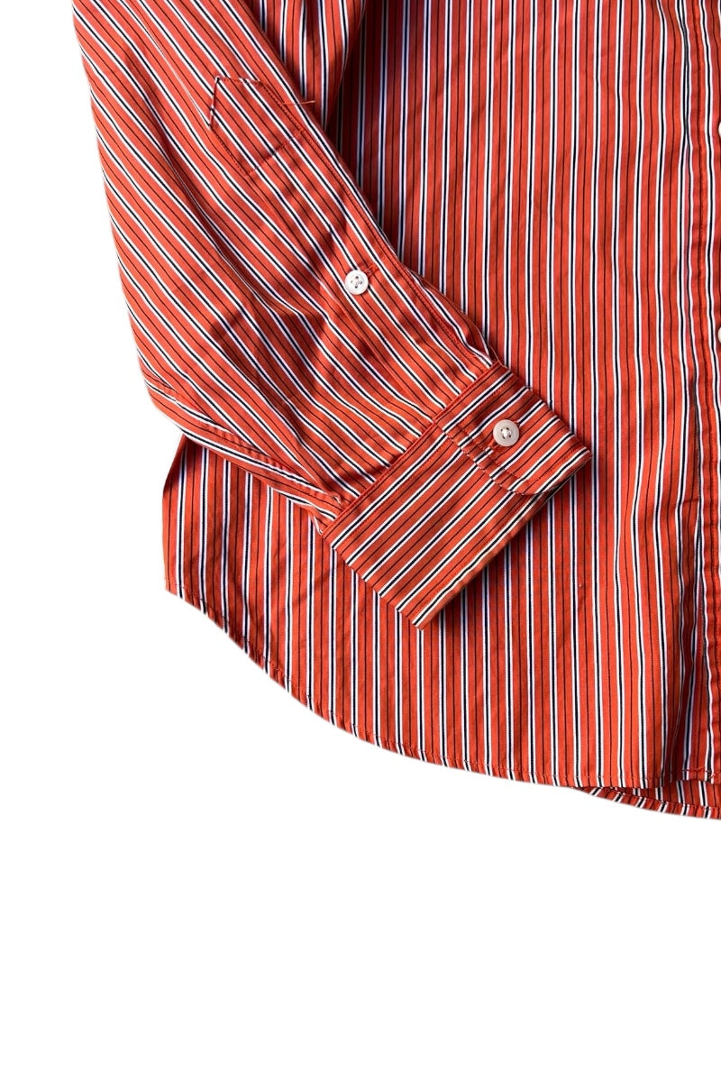 90'S L/S STRIP CLASSIC FIT SHIRT / ORANGE [SIZE: M USED]