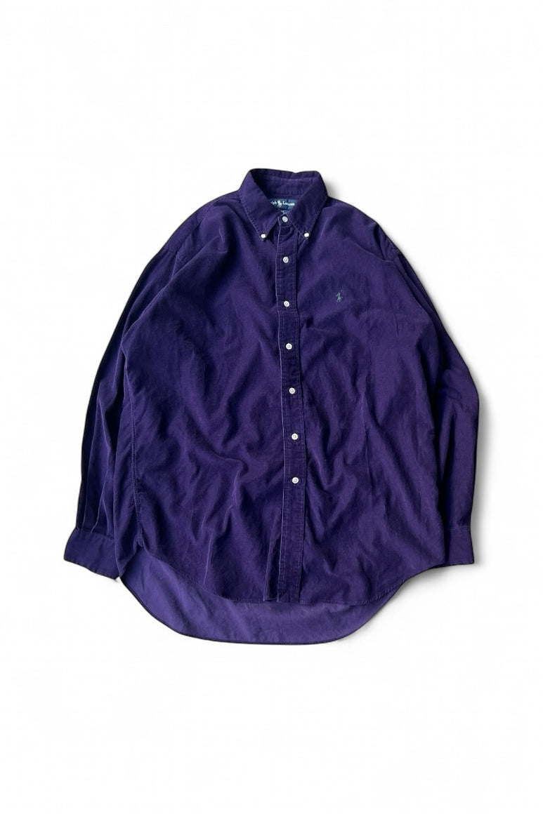 90'S BLAKE L/S BD CORDUROY SHIRT / PURPLE [SIZE: M USED]