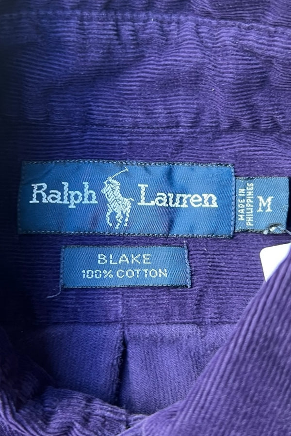 90'S BLAKE L/S BD CORDUROY SHIRT / PURPLE [SIZE: M USED]