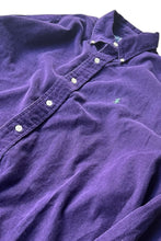 画像をギャラリービューアに読み込む, 90&#39;S BLAKE L/S BD CORDUROY SHIRT / PURPLE [SIZE: M USED]
