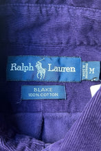 画像をギャラリービューアに読み込む, 90&#39;S BLAKE L/S BD CORDUROY SHIRT / PURPLE [SIZE: M USED]
