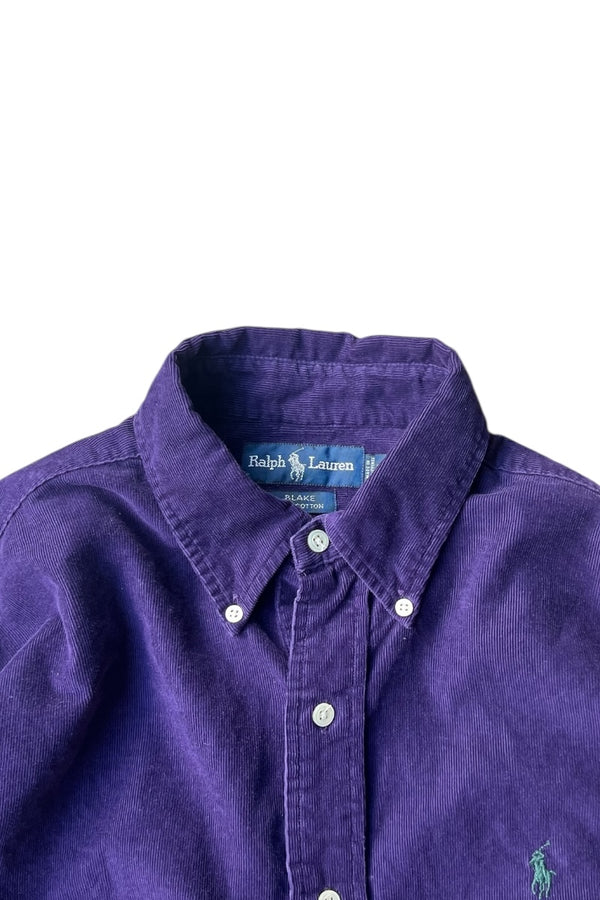 90'S BLAKE L/S BD CORDUROY SHIRT / PURPLE [SIZE: M USED]