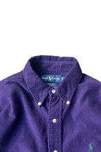 画像をギャラリービューアに読み込む, 90&#39;S BLAKE L/S BD CORDUROY SHIRT / PURPLE [SIZE: M USED]
