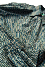 画像をギャラリービューアに読み込む, MADE IN ITALY L/S PULLOVER CHECK SHIRT / GREEN [SIZE: L USED]
