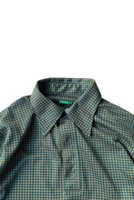 画像をギャラリービューアに読み込む, MADE IN ITALY L/S PULLOVER CHECK SHIRT / GREEN [SIZE: L USED]
