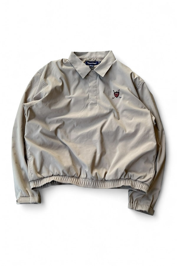 90'S PULLOVER JACKET / BEIGE [SIZE: L NOS/DEADSTOCK]