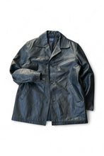 画像をギャラリービューアに読み込む, Y2K EARLY 00’S LEATHER CAR COAT / BLACK [SIZE: M USED]
