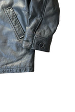 画像をギャラリービューアに読み込む, Y2K EARLY 00’S LEATHER CAR COAT / BLACK [SIZE: M USED]
