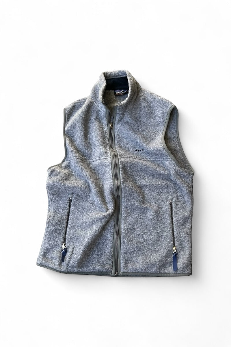 MADE IN USA 99'S SYNCHILLA FLEECE VEST / GRAY [SIZE: L USED]