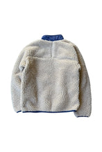 画像をギャラリービューアに読み込む, MADE IN MEXICO 90&#39;S RETRO-X FLEECE JACKET / BEIGE [SIZE: KIDS XL USED]
