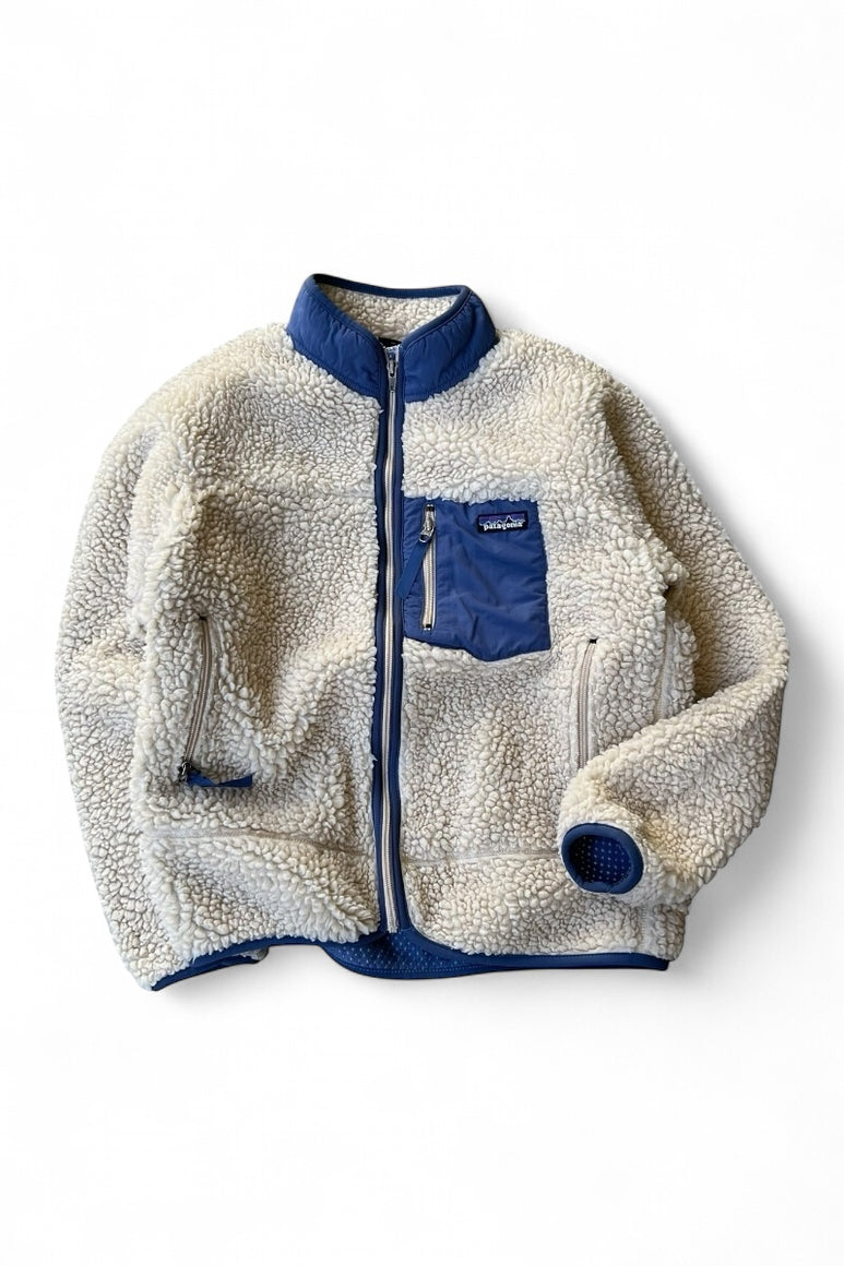 MADE IN MEXICO 90'S RETRO-X FLEECE JACKET / BEIGE [SIZE: KIDS XL USED]